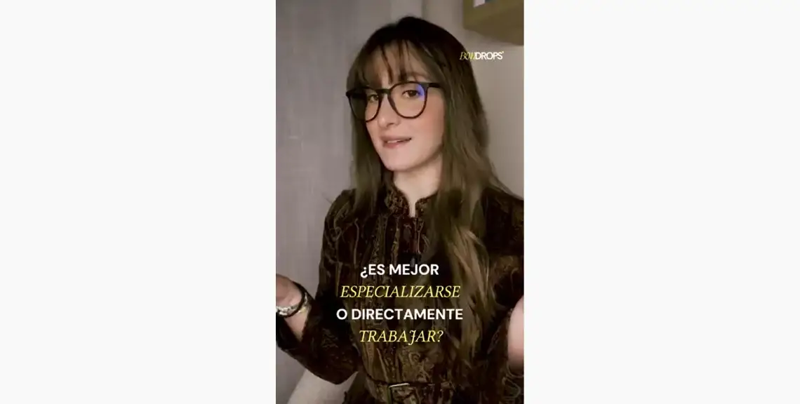 Monica Bonfanti, especializarse o trabajar