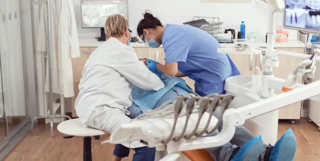 Empleados de clínica dental