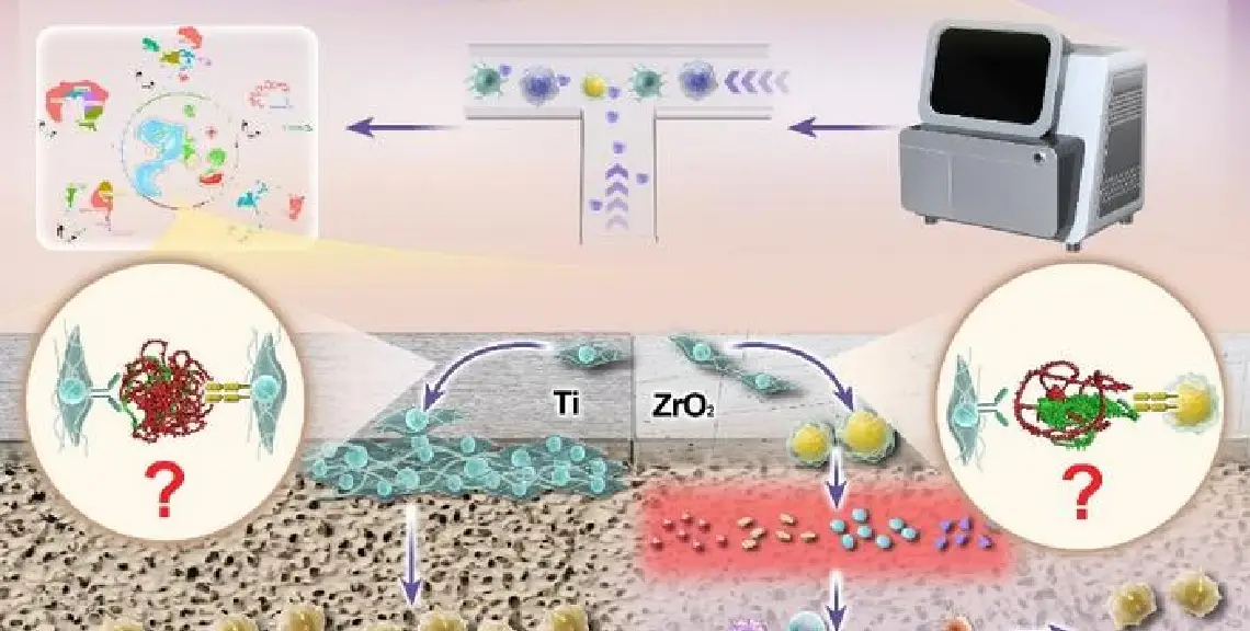 Estudio comparativo titanio zirconia en implantes dentales