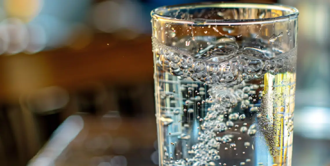 agua con gas