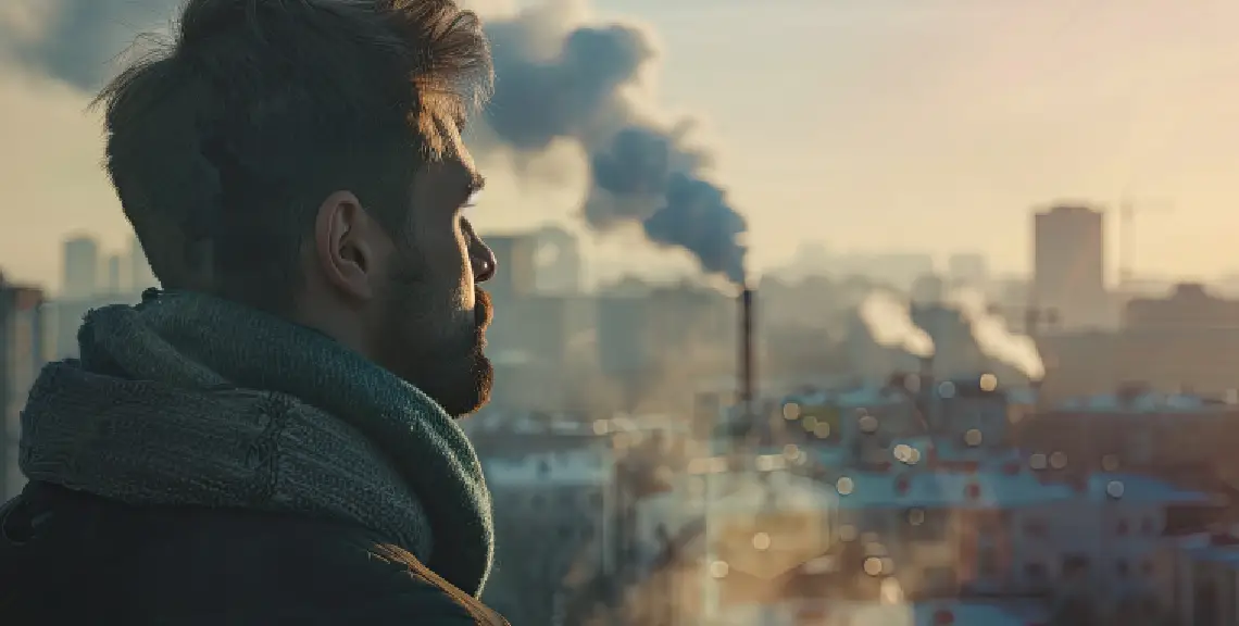 contaminación del aire y afectación a la boca
